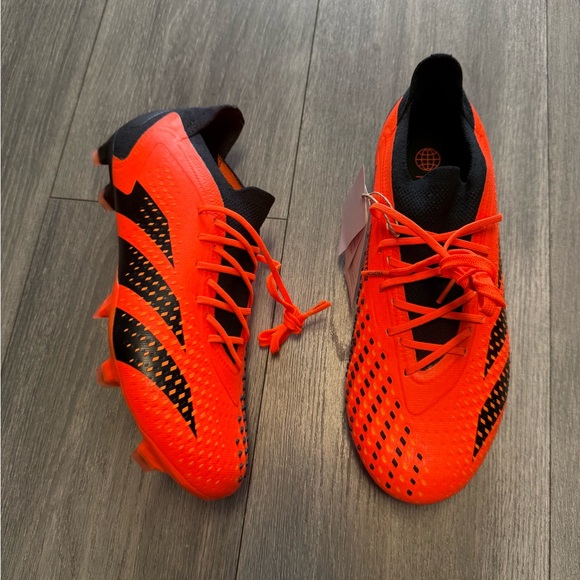 Adidas Predator Accuracy.1 Low FG Soccer Cleats GW4574 Men\'s Size 8 Orange